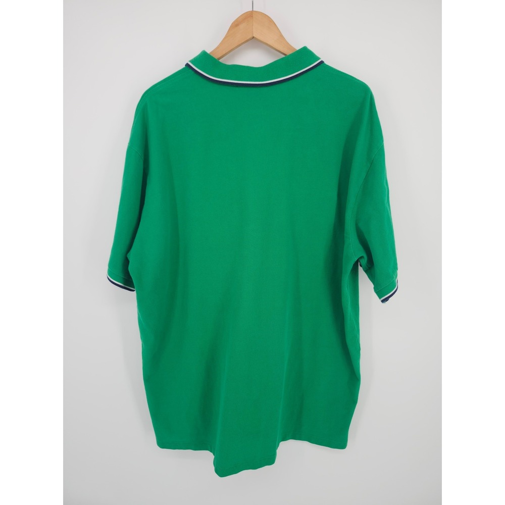 Polo Ralph Lauren Mens 2XLT Green Tipped Collar Pique Polo Shirt Big & Tall - Picture 3 of 6